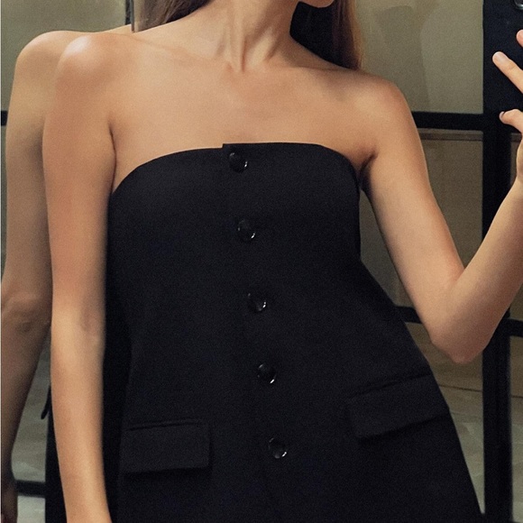 ZARA Strapless Bustier Top - Picture 1 of 4